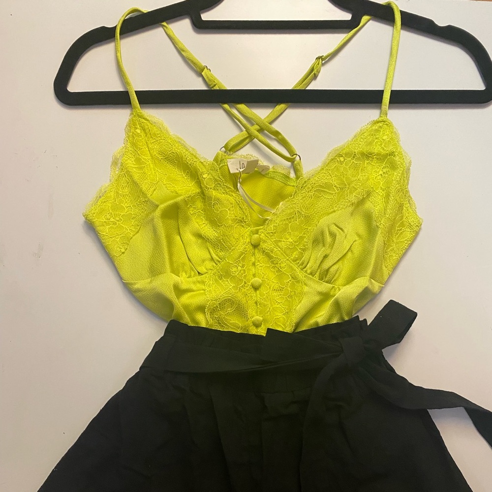 Lace neon top